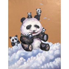 Panda and babies