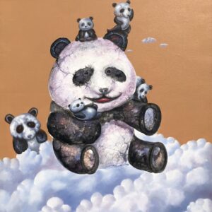 Panda and babies