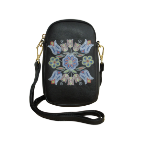 Deb Malcolm Silver Threads Phone Bag