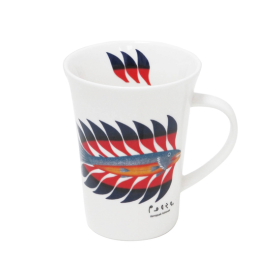 Kenojuak Ashevak Luminous Char Porcelain Mug
