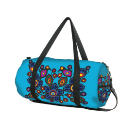 Norval Morrisseau Flowers & Birds Packable Travel Bag