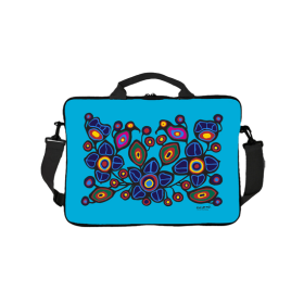Norval Morrisseau Flowers and Birds 15.5in Laptop Bag