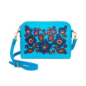 Norval Morrisseau Flowers and Birds Art Bag